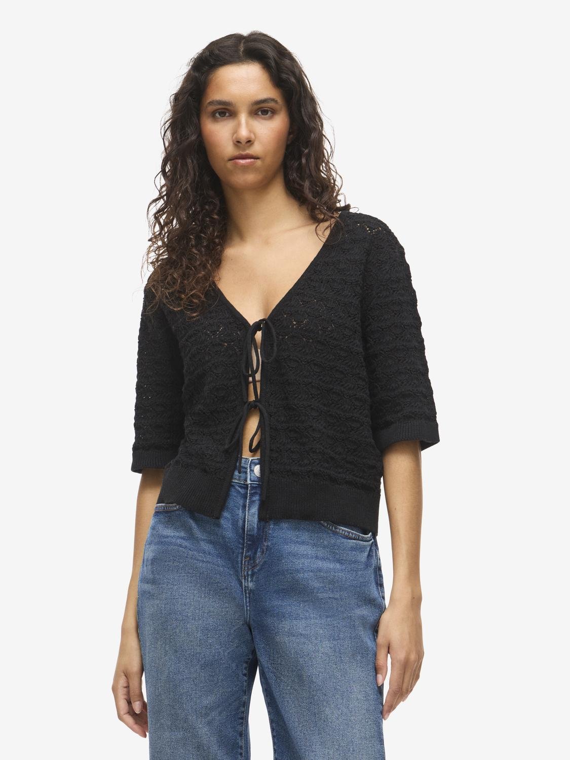 NMLAIKA Knitted Top - Black - VERO MODA & VILA Bergvik